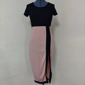 Sleek Color Block Dress